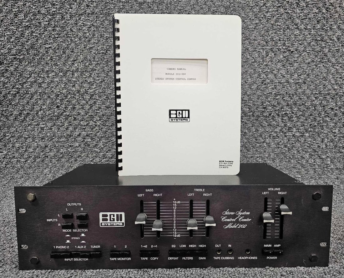 BGW Model 202 stereo system control center hifi stereo equipment (1 of 11)