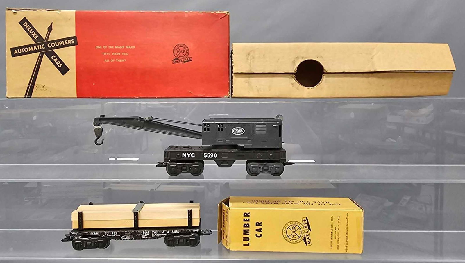 Two Marx O gauge rolling stock in original boxes (1 of 13)