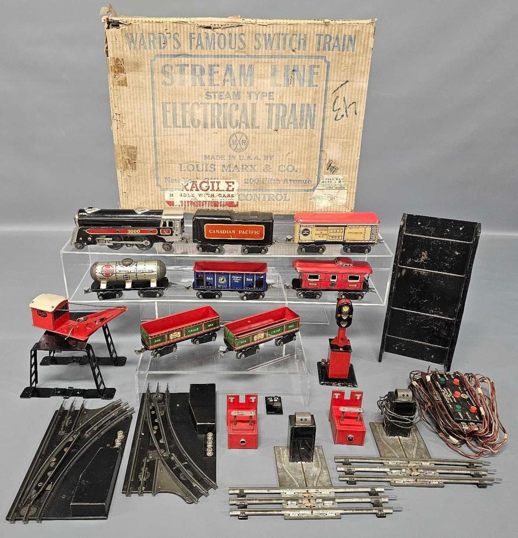 Marx O gauge Wards Famous Switch train set in original box 15300MR (1 of 18)