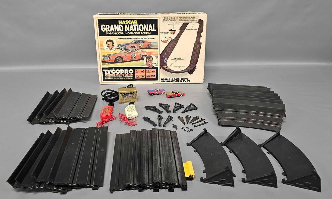 Tycopro NASCAR Grand National Petty Allison  race set with cars in original box 8107 GRAIL ITEM (1 of 19)