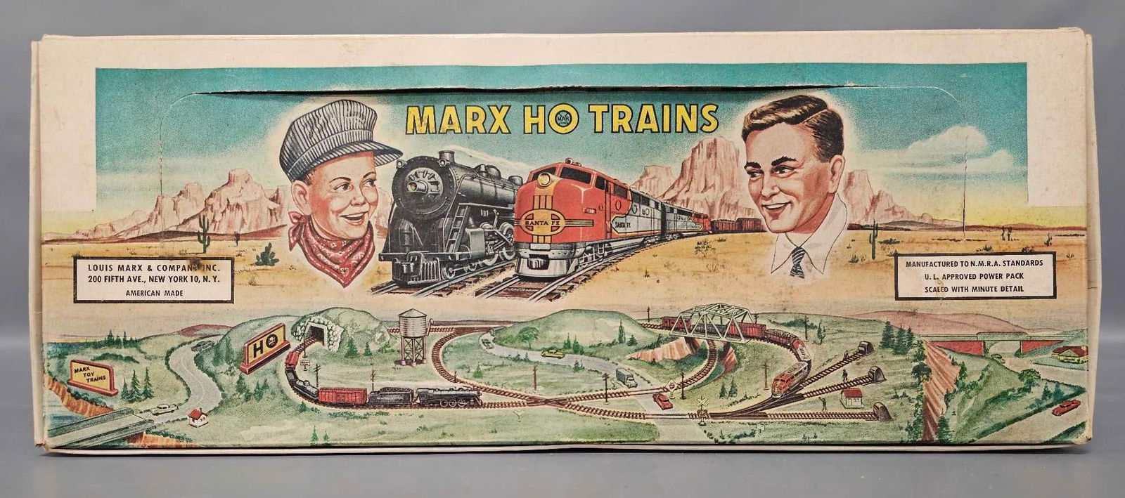 Vintage Marx HO diesel freight set in original box 63452 (1 of 16)