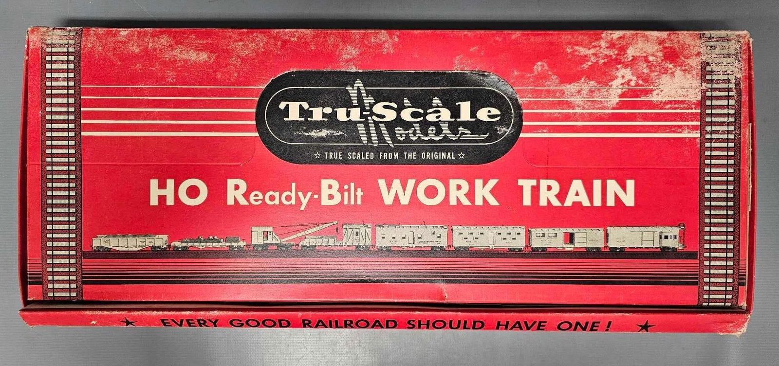 Rare Tru Scale HO Ready-bilt Maintenance of Way  Work Train in original box (1 of 14)