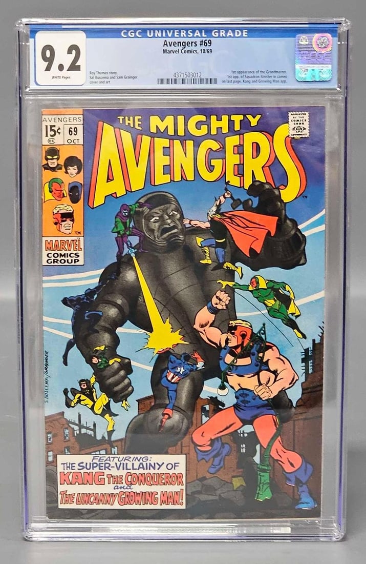 Avengers 69 CGC 9.2 1st Grandmaster (1 of 6)