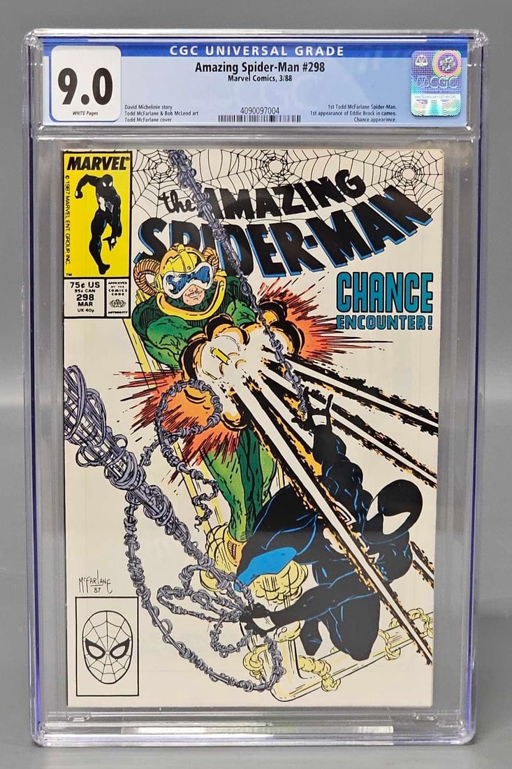 Amazing Spiderman 298 CGC 9.0 1st Todd McFarlane issue (1 of 6)