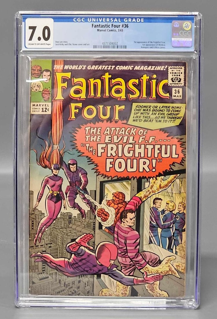 Fantastic Four 36 CGC 7.0 1st Frightful Four and Medusa (1 of 6)