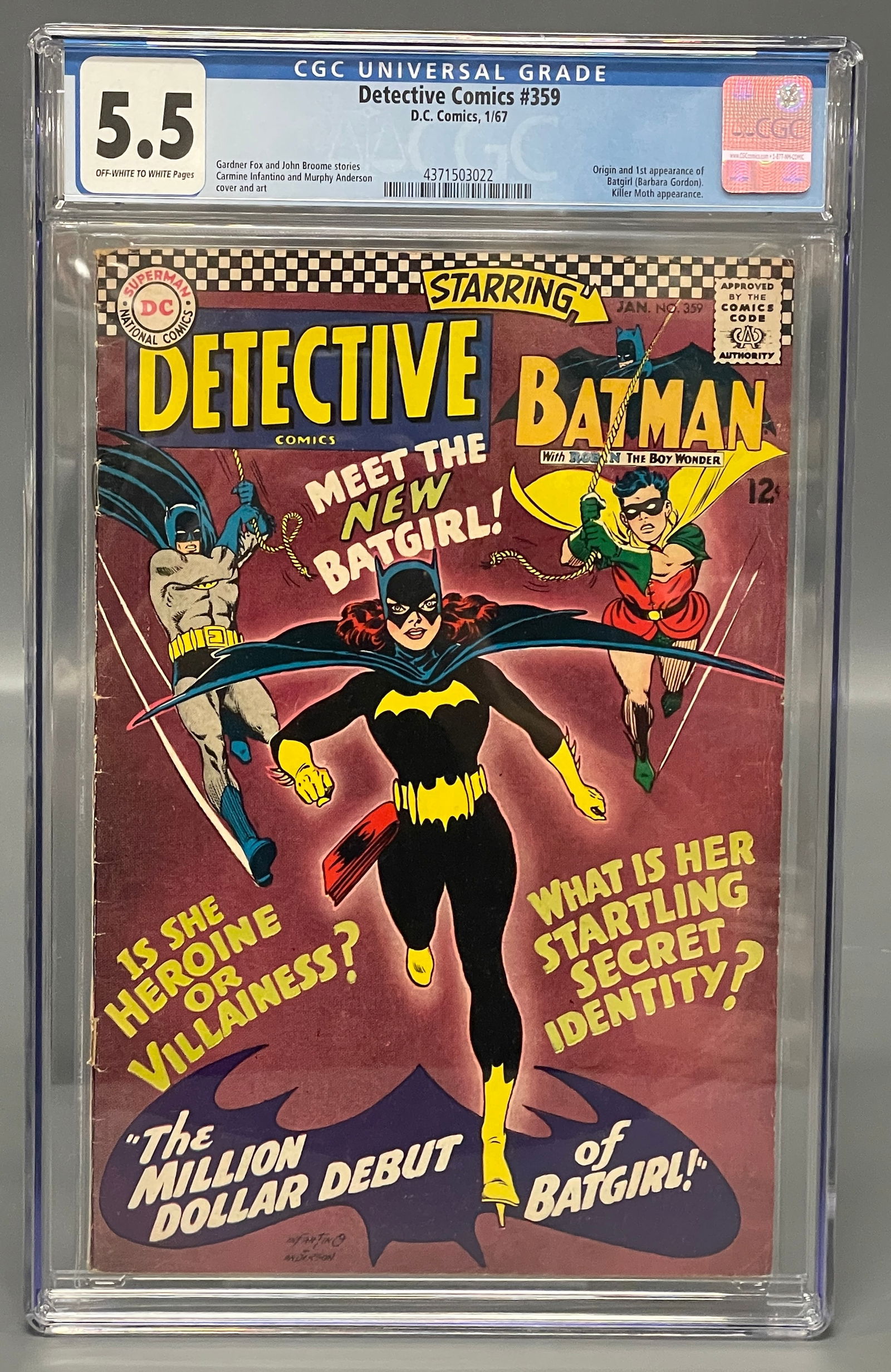 Detective Comics 359 CGC 5.5 1st Batgirl (1 of 6)