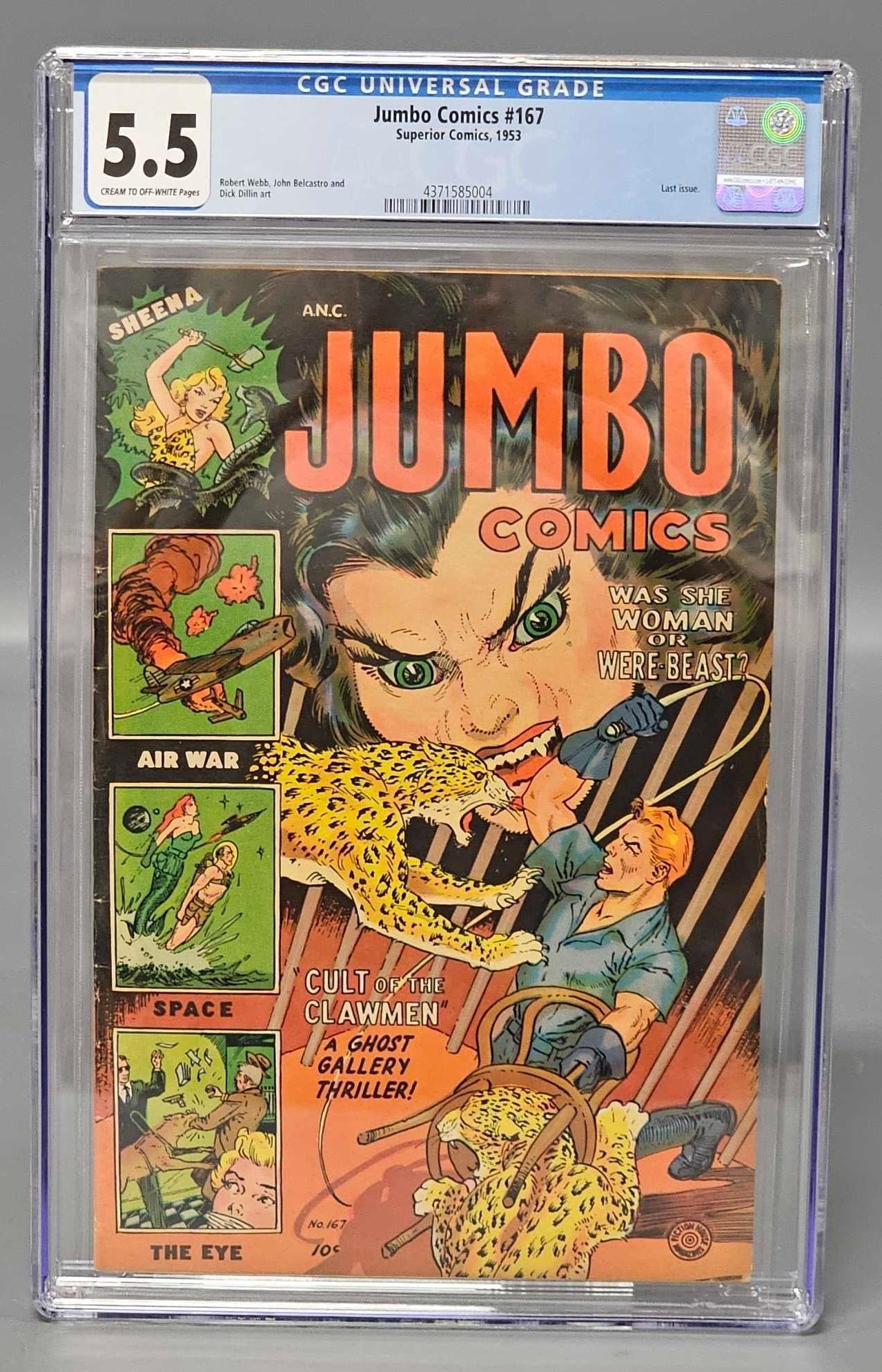 Jumbo Comics 167 CGC 5.5 Last Issue (1 of 6)