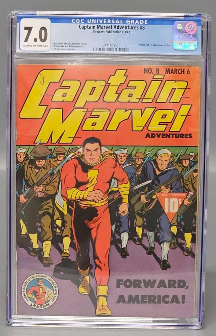 Captain Marvel Adventures 8 CGC 7.0 1st Ibac (1 of 6)