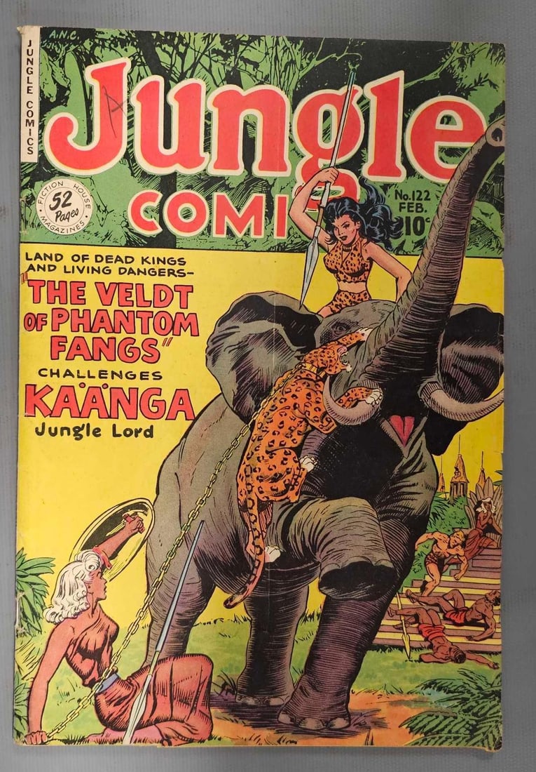Jungle Comics 122: Jungle Comics 122 high gloss, staples are tight, very light edge wear as seen in the photos.