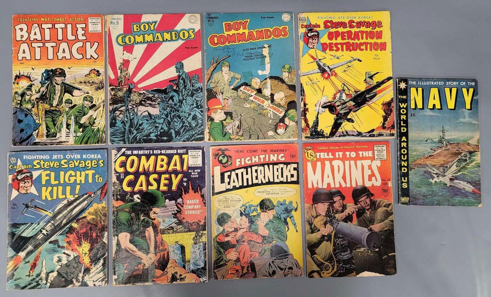 Nine Golden Age War Comics (1 of 11)
