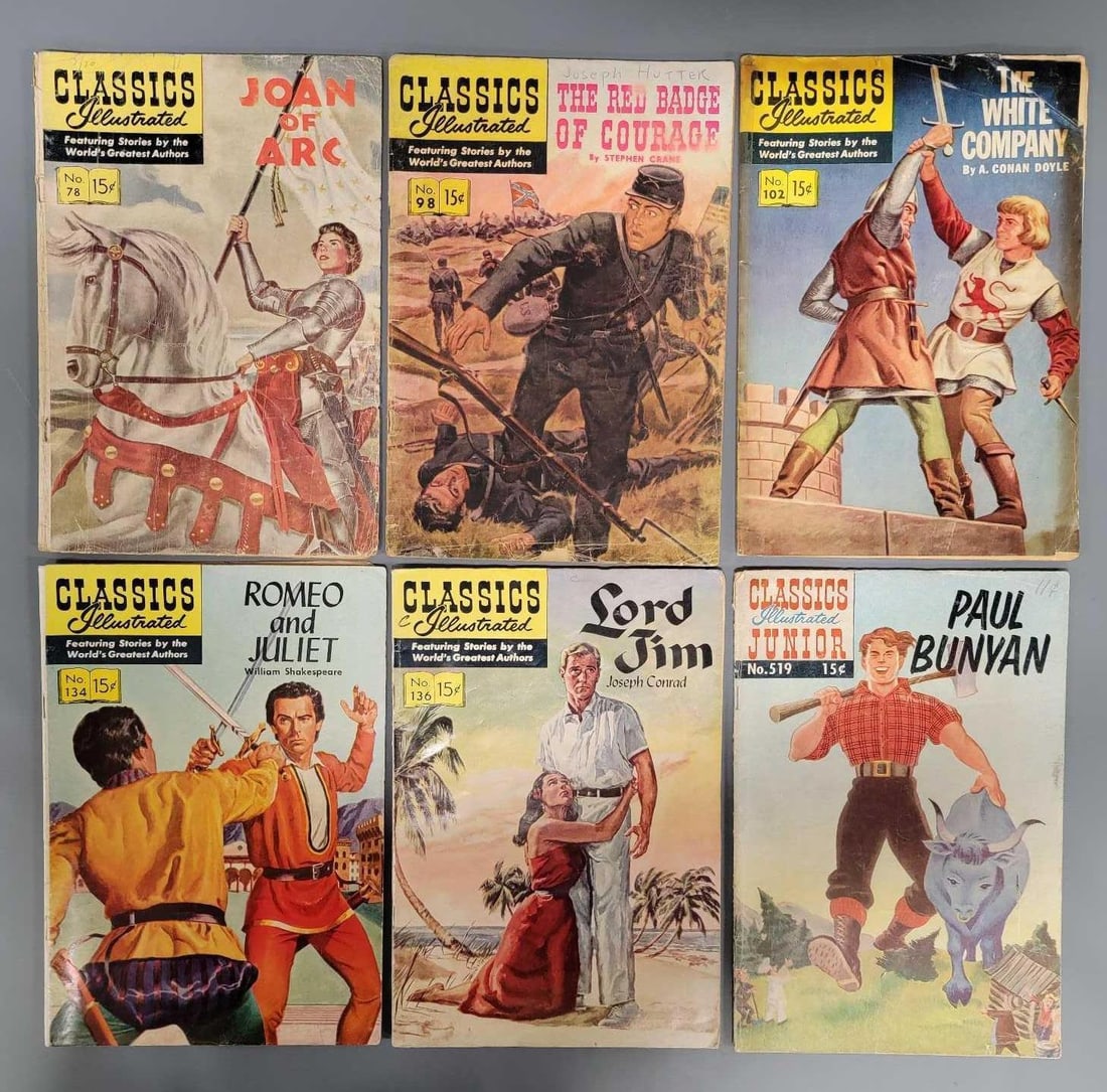 Six Classics Illustrated Comics (1 of 7)