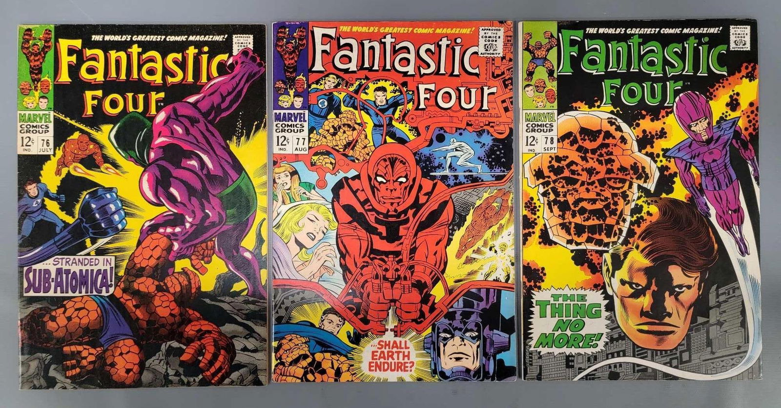 Three Fantastic Four Comics 1st Indestructible One (1 of 10)