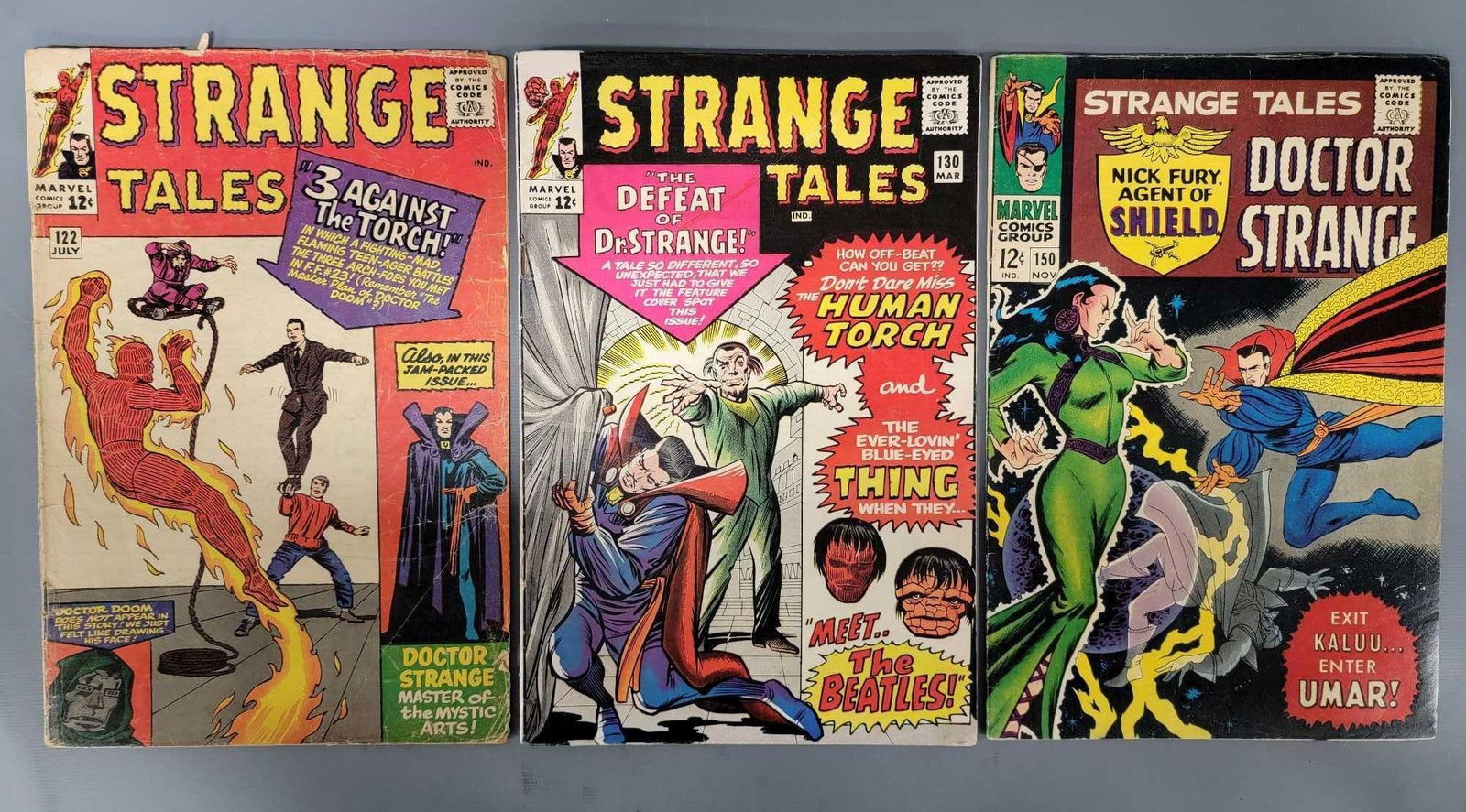 Three Strange Tales Comics 1st Buscema art at Marvel (1 of 10)