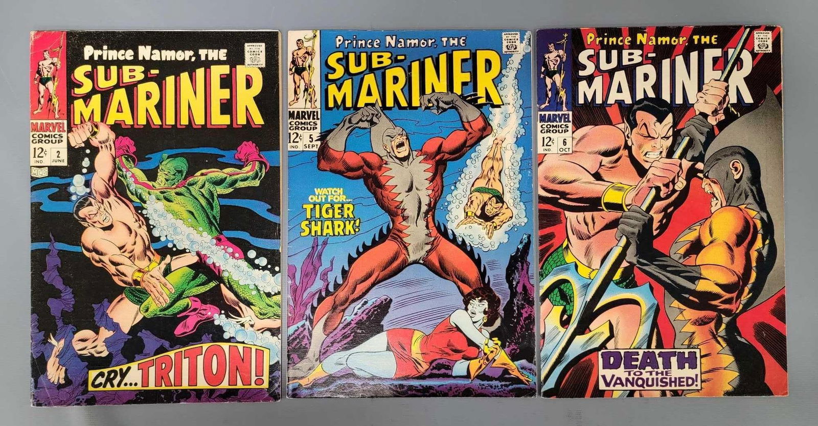 Three Sub-Mariner Comics 1st Tiger Shark (1 of 10)
