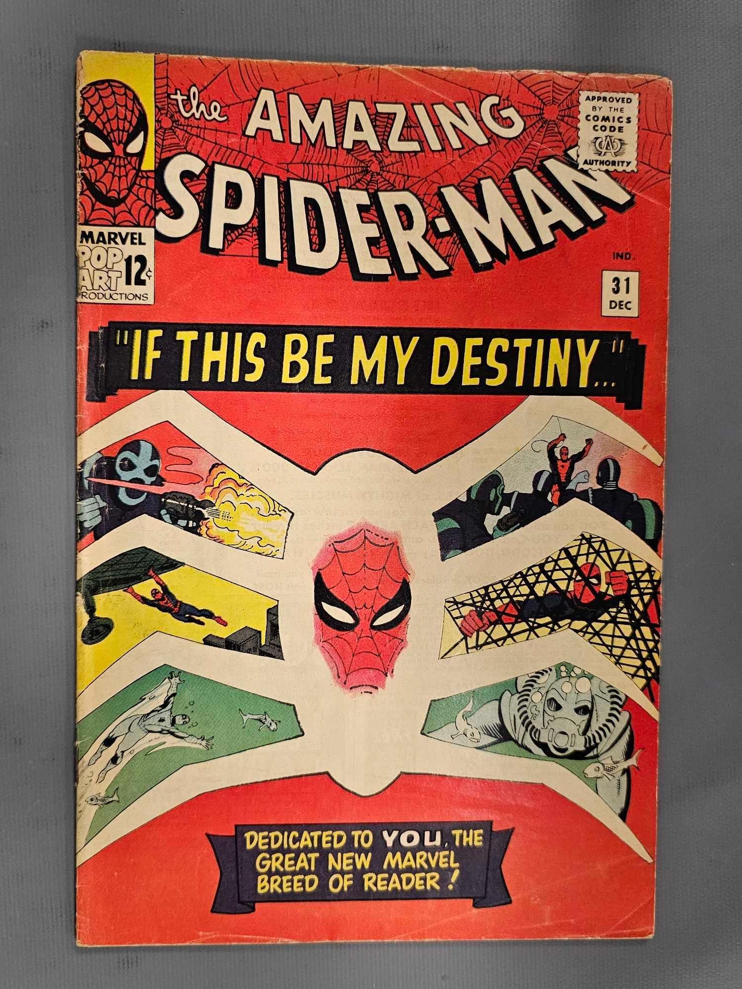 Amazing Spiderman 31 1st Gwen Stacy: Amazing Spiderman 31 1st Gwen Stacy and Harry Osborn G/VG as seen in the photos