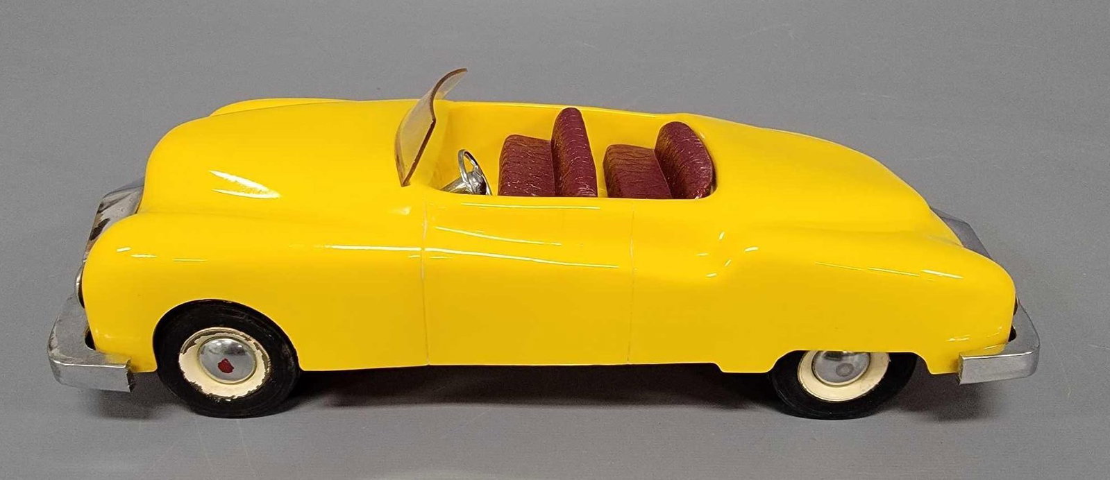 Vintage Steer-O-Toys convertible car: Vintage Steer-O-Toys convertible car, super condition, very nice and clean. Measures 12 1/2 inches long.
