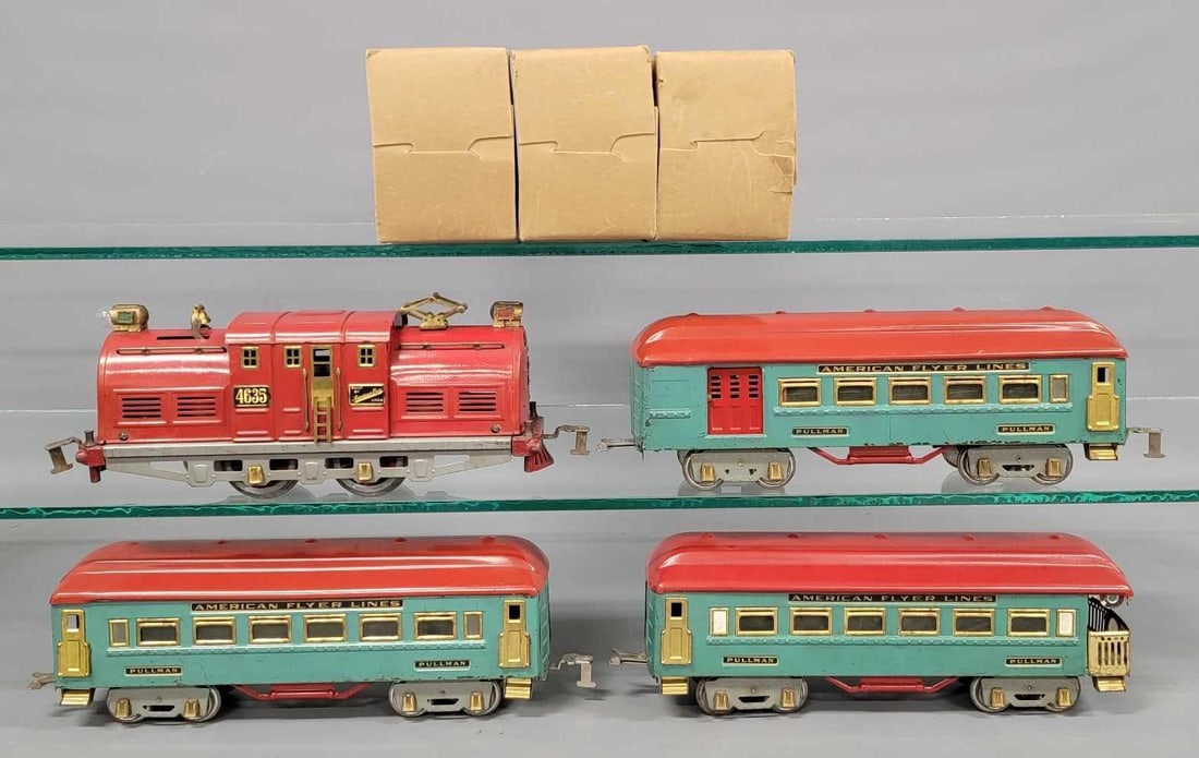 American Flyer wide gauge 1479 Stadium electric passenger set with three original boxes (1 of 13)