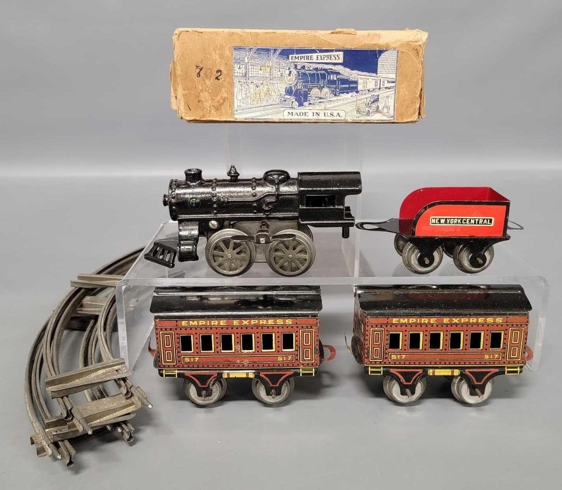 Early American Flyer O gauge 702 Empire Express steam passenger set in original box (1 of 12)