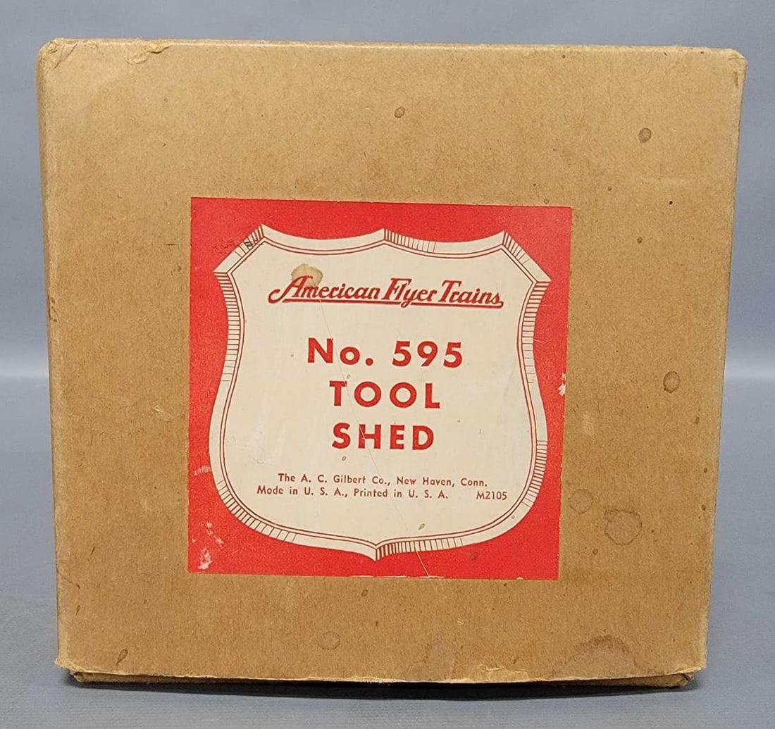 American Flyer prewar O A Koostikin 595 Talking Tool Shed in original box (1 of 12)