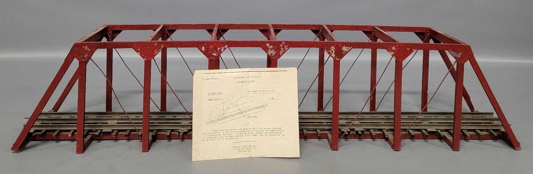 American Flyer wide gauge 4220 lighted trestle bridge (1 of 8)