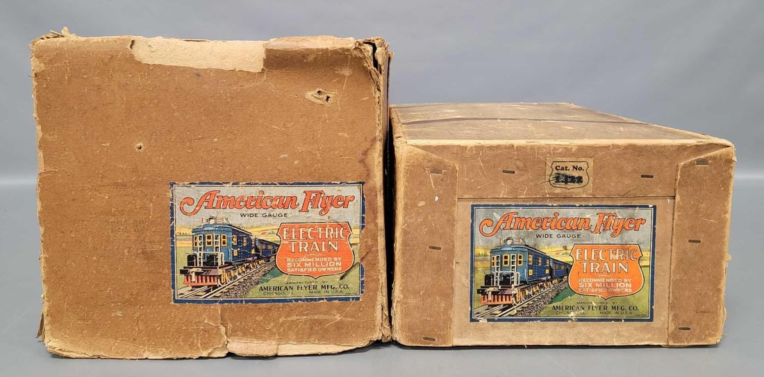 Two American Flyer wide gauge empty set boxes 7827 RCT and 1422 (1 of 7)