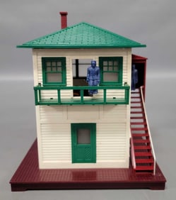 Postwar Lionel 445 Operating Switch Tower accessory in original box