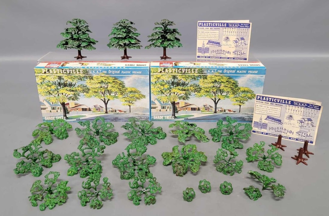 Two sets of Bachmann Plasticville Shade Trees in original boxes 2614-100 (1 of 11)