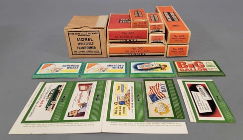 Group of Postwar Lionel accessories in original boxes