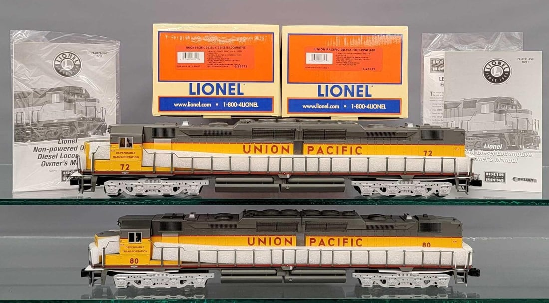 Lionel modern O Union Pacific DD35 AA diesel locomotives in original boxes 28311 (1 of 11)