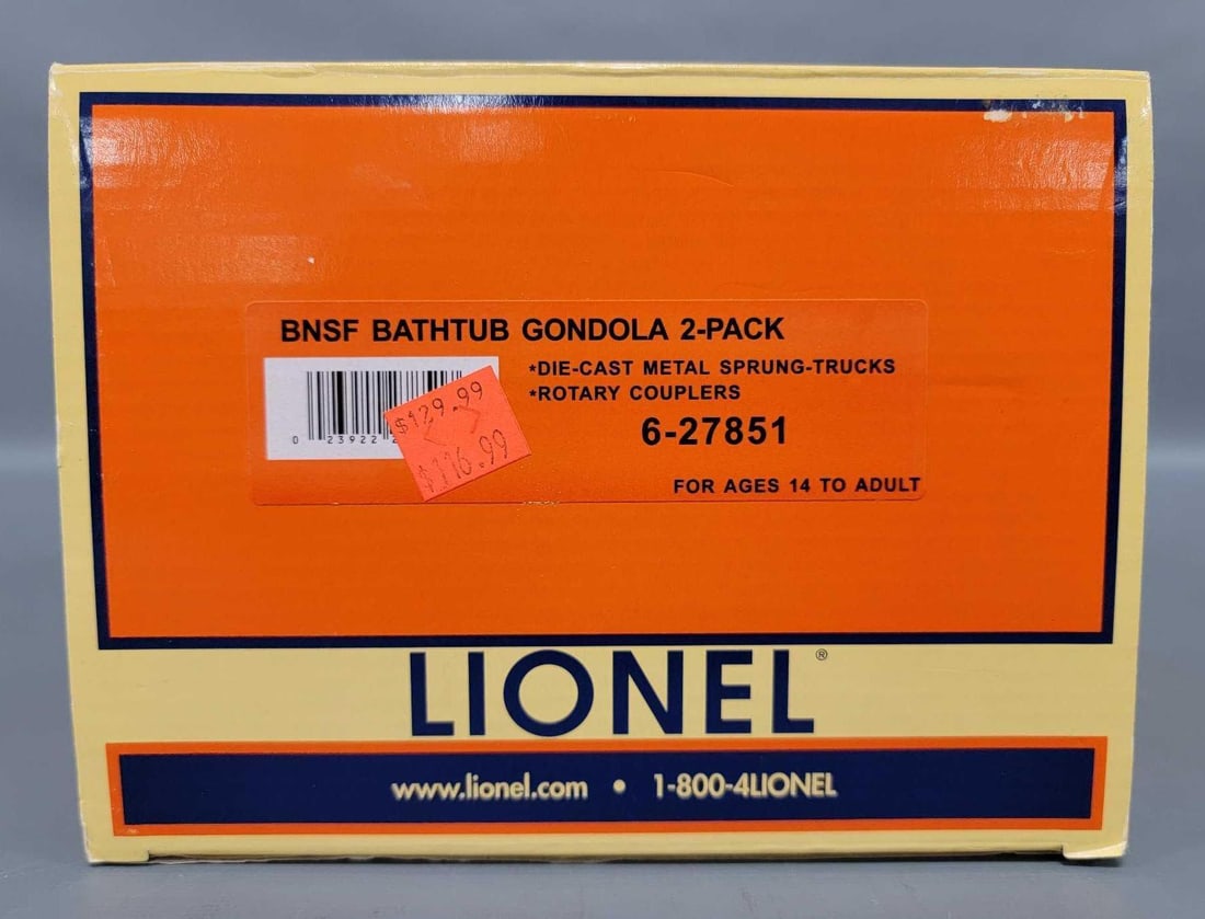 Lionel modern O 27851 BNSF gondola 2-pack in original boxes (1 of 4)