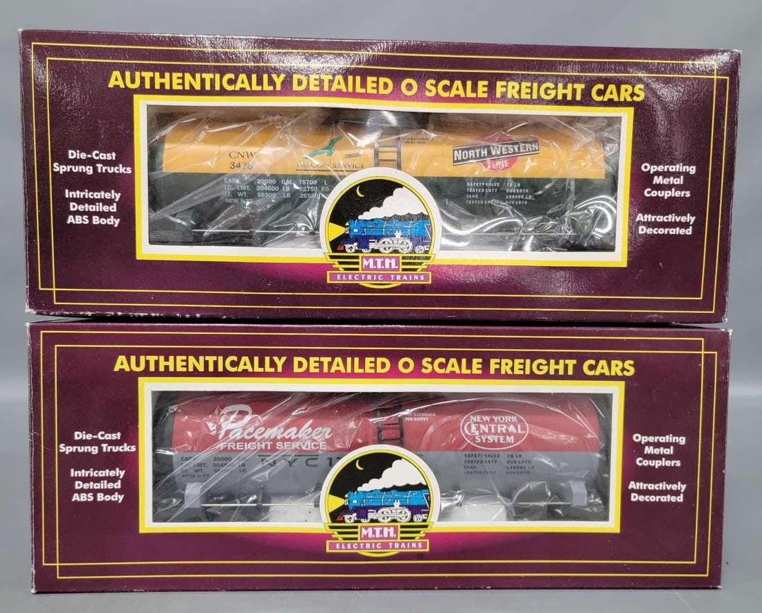 Two MTH premier O scale tank cars in original boxes (1 of 5)