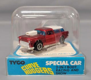Tyco Curve Huggers 55 Nomad HO slot car in cube 8543