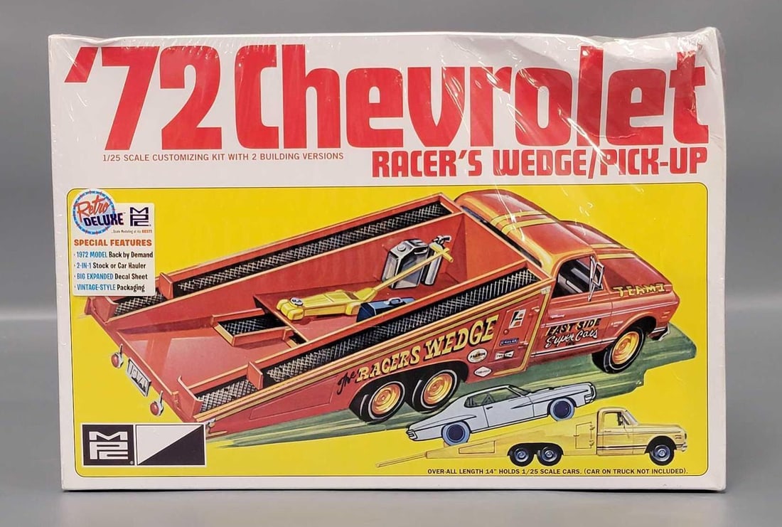 Factory sealed '72 Chevrolet Racer's Wedge/Pick-Up 1/25 Scale Model Kit (1 of 7)