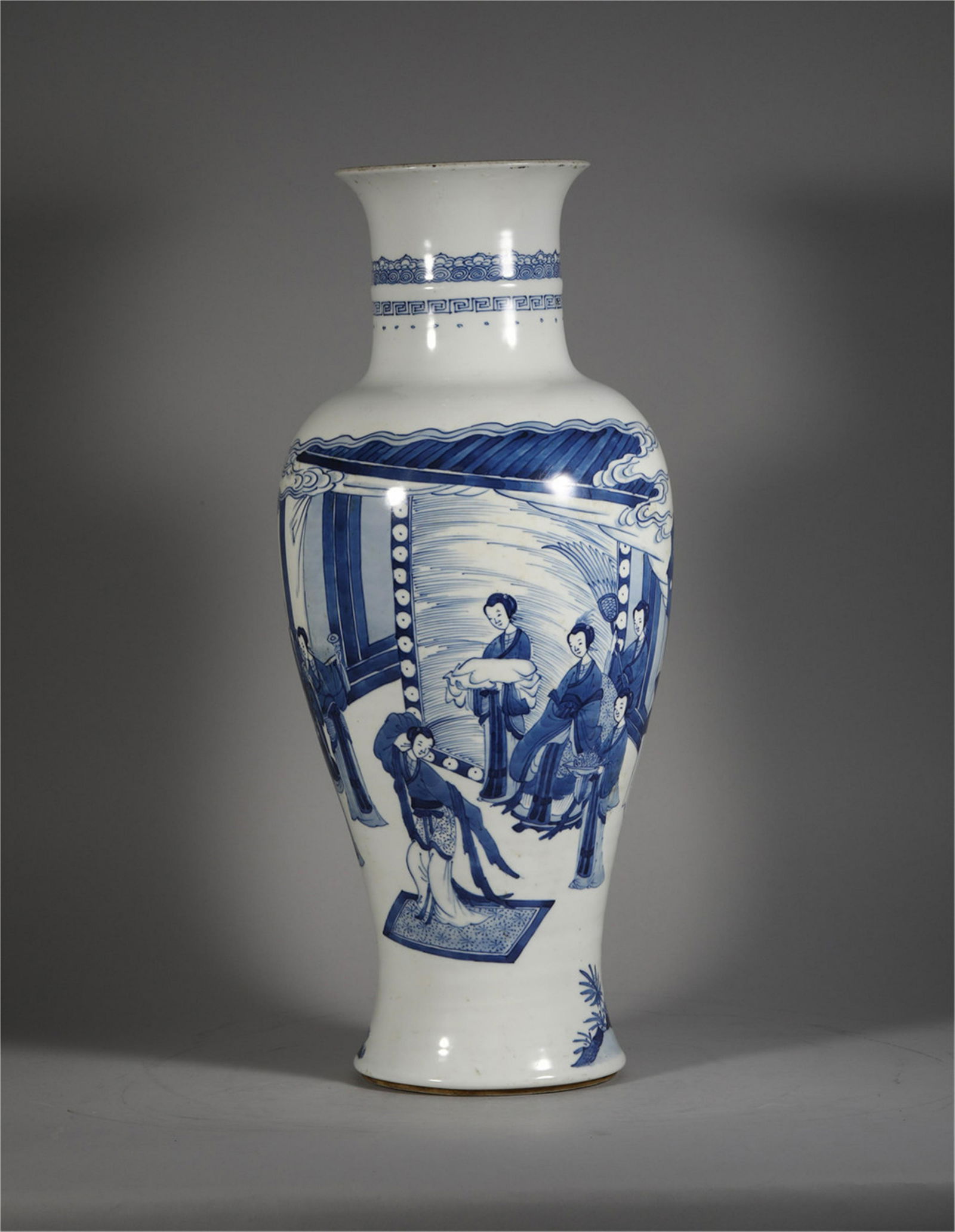 A Blue and White Figural Vase (1 of 8)