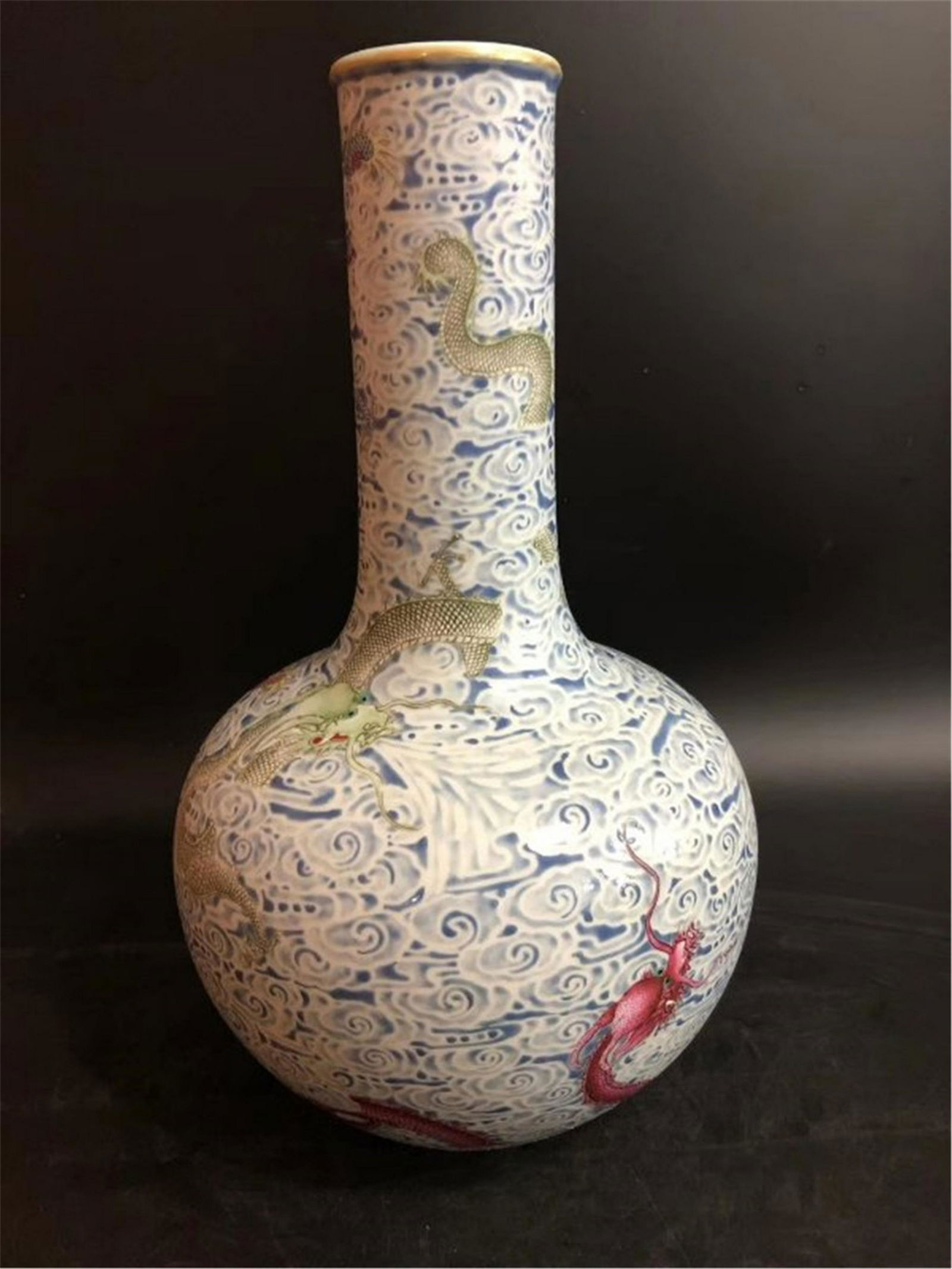 A Famille Rose Globular Vase Qing Dynasty (1 of 8)