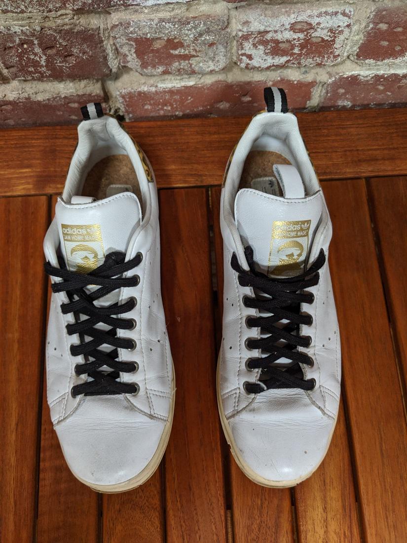 stan smith white leopard