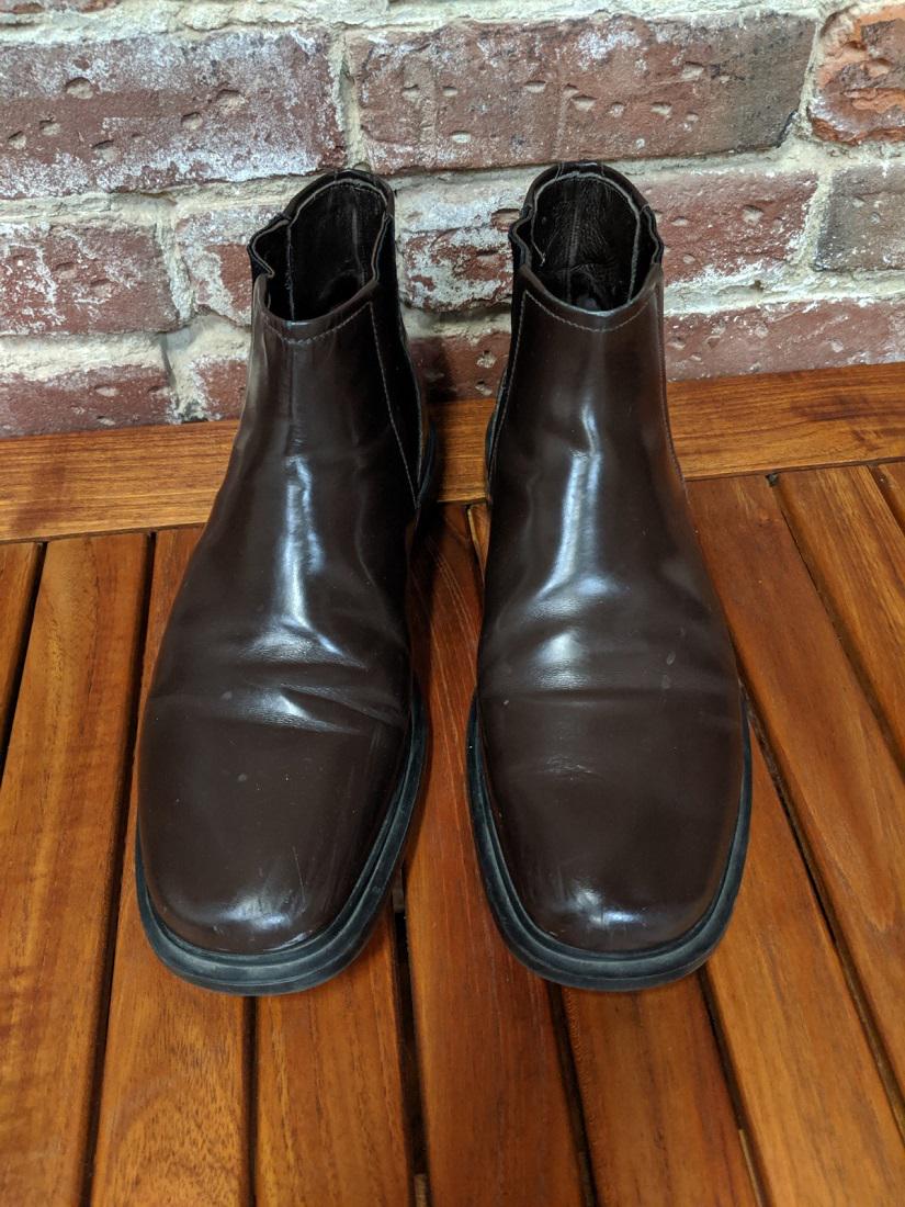 Prada Mens Brown Leather Chelsea Ankle Boots (1 of 10)