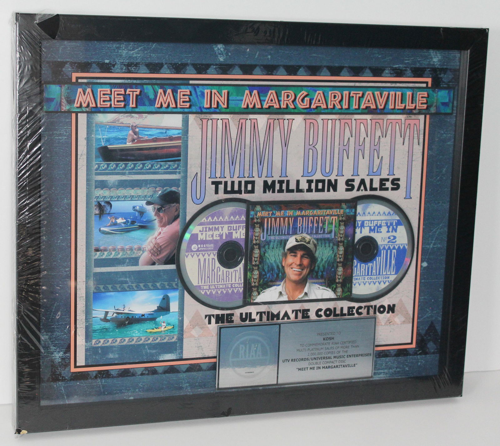 Jimmy Buffet Meet Me in Margaritaville RIAA Multi-Platinum Record Award (1 of 6)