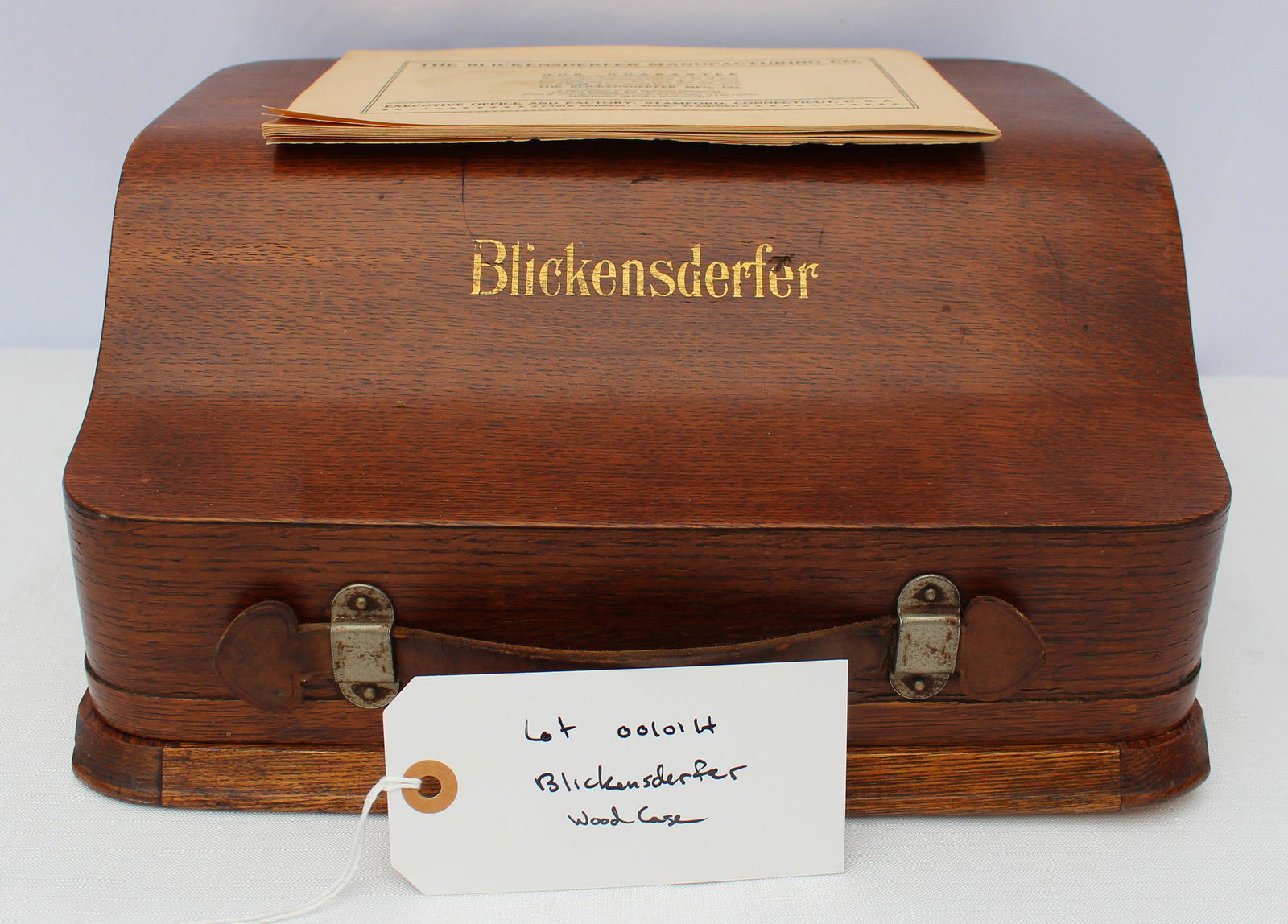Blickensderfer No. 7 Portable Typewriter w/ Case and Original Paperwork - 1890s-1900s (1 of 7)