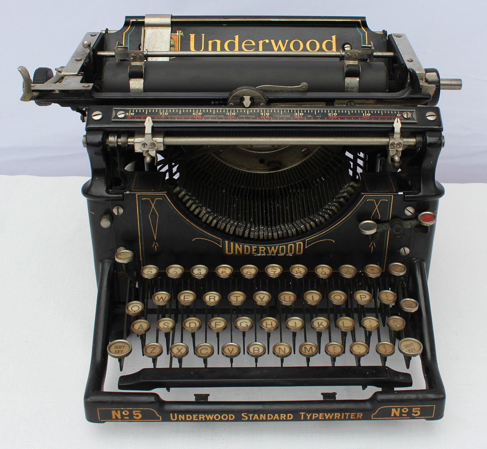 Underwood Standard No. 5 Typewriter  - Early 20th Century (1 of 5)