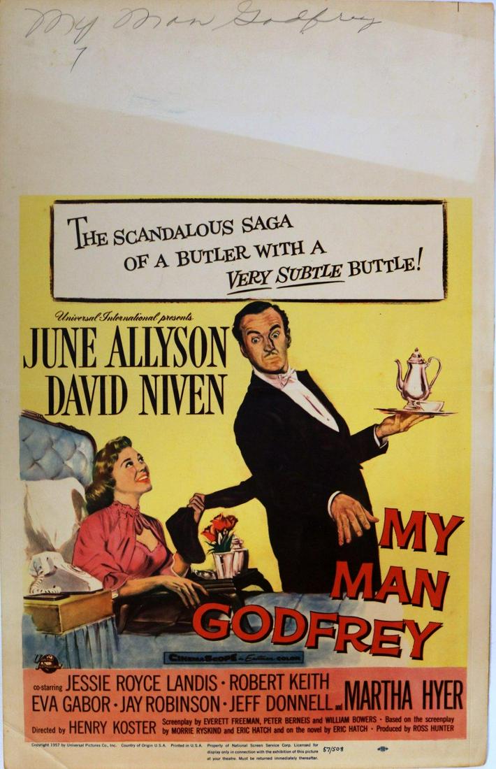 My Man Godfrey (Universal International, 1957). Window (1 of 2)