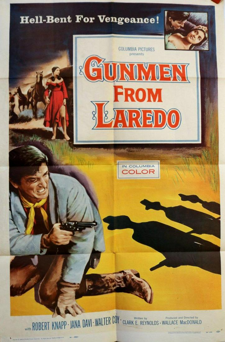 Gunmen from Laredo (Columbia Pictures, 1958). One Sheet (1 of 2)
