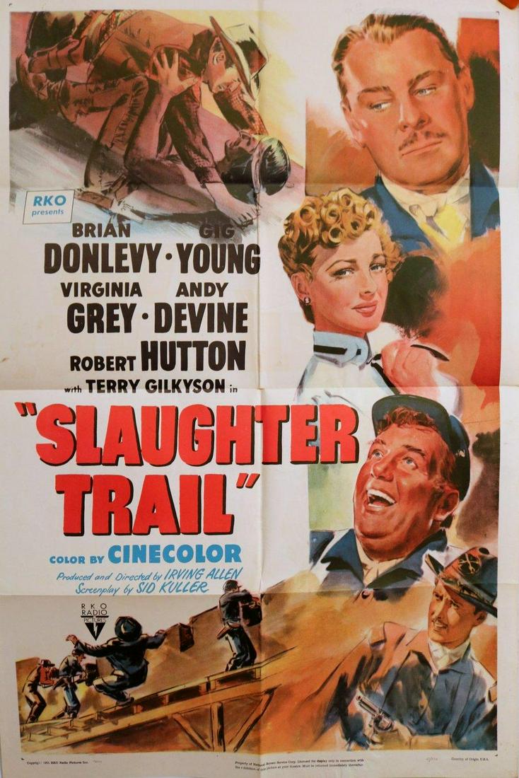 Slaughter Trail (RKO Radio Pictures, 1951). One Sheet (1 of 2)