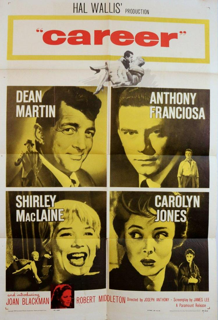 Career (Paramount, 1959). One Sheet (27"x41") Dean (1 of 3)