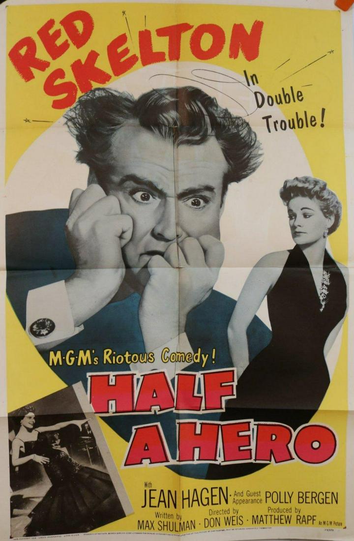 Half a Hero (MGM, 1953). One Sheet (27"x41") Red (1 of 4)