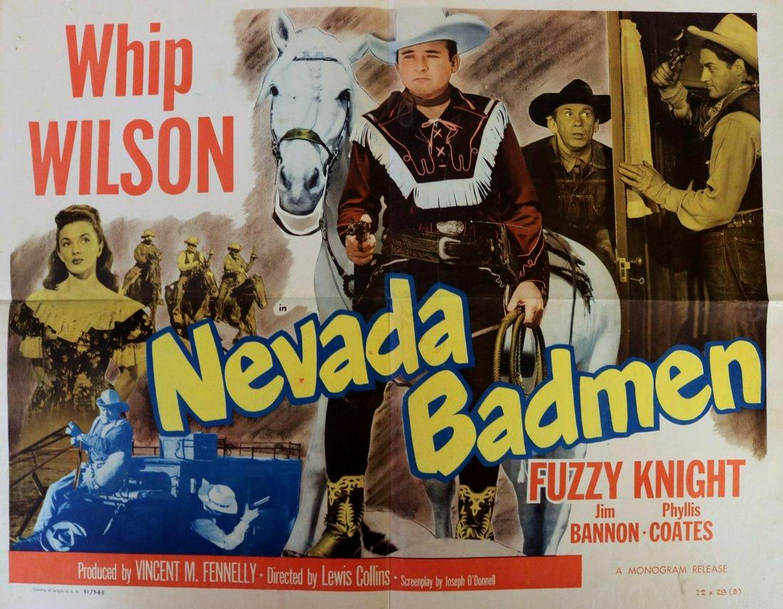 Nevada Badmen (Monogram Pictures, 1951). B Half Sheet (1 of 1)