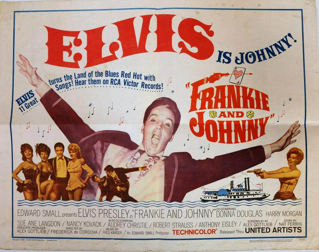 Frankie and Johnny (United Artists, 1966). Half Sheet (1 of 2)