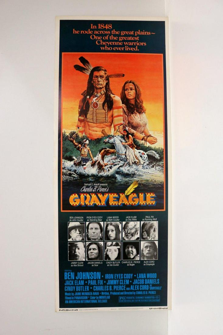 Gray Eagle (American International, 1977). Insert: Gray Eagle (American International, 1977). Insert (14"x36") Ben Johnson Iron Eyes Cody