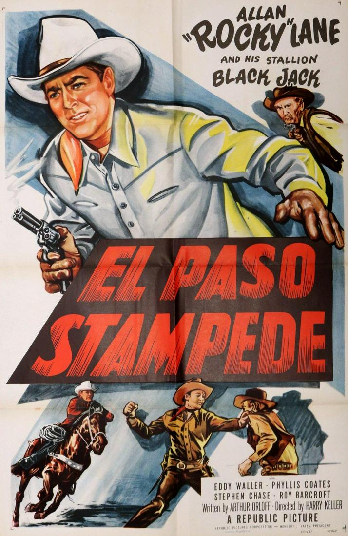 El Paso Stampede (Republic, 1953). One Sheet (27"x41") (1 of 2)