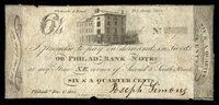 PA Philadelphia Joseph Simons 6 1/4¢ Dec 6 1814